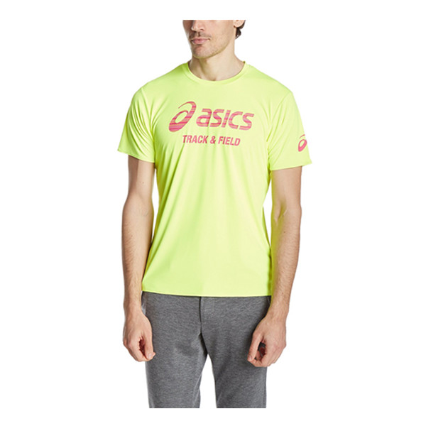 弹力速干！ASICS 亚瑟士 男式 印花短袖T恤 XT6380