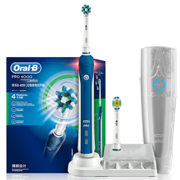 性价比机皇！欧乐B 4000 3D声波智能电动牙刷
