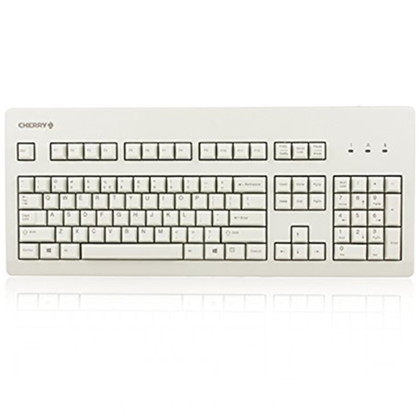 小降！CHERRY樱桃G80-3000LSCEU-0机械键盘白色青轴