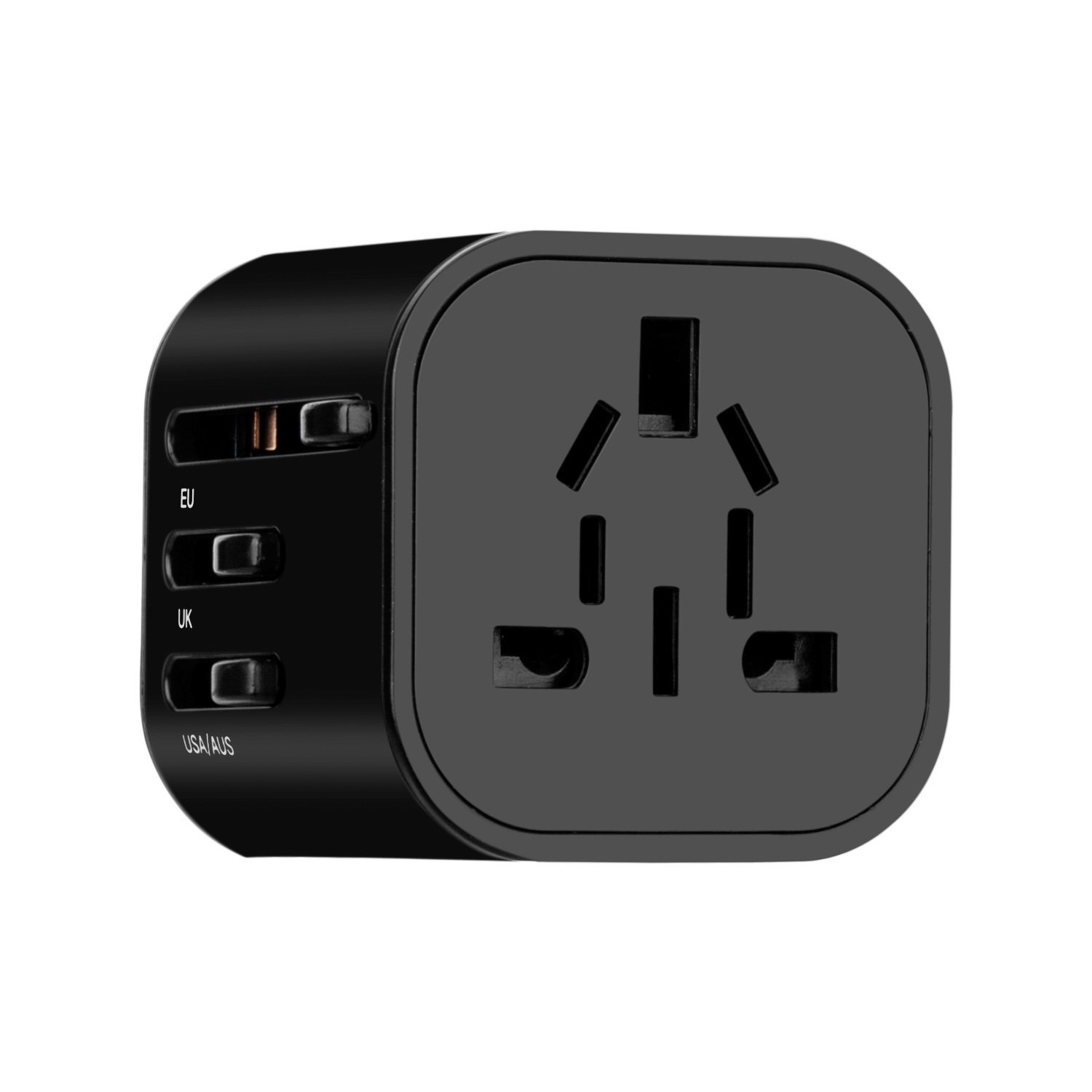 全球通用！摩米士 迷你电源转换插头 黑色