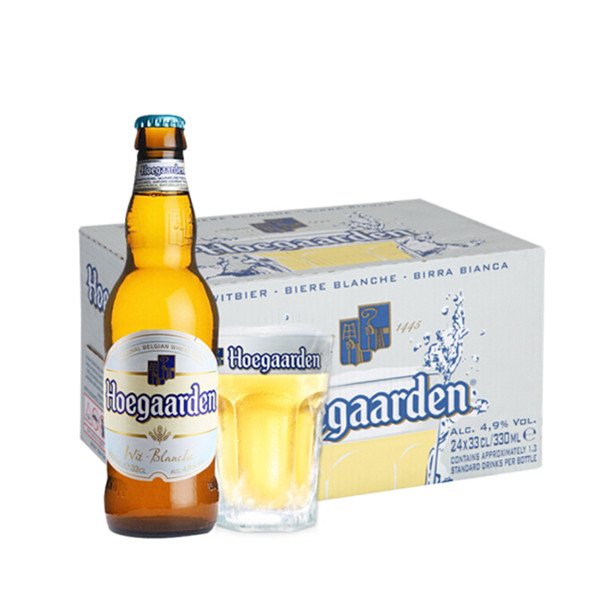 比利时进口！福佳白啤酒精酿啤酒330ml*24瓶