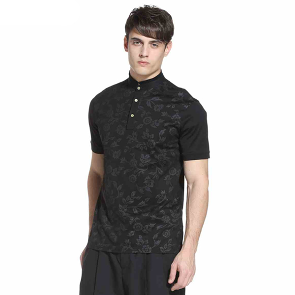 个性利落！TRENDIANO纯棉立领短袖POLO衫3152020770