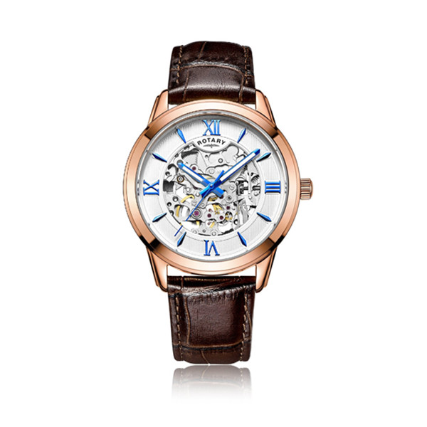 送礼佳品！Rotary GS00653/21 男士机械腕表