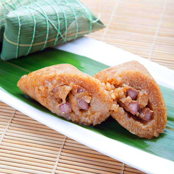 百年美味！泓易 褚老大粽子经典五花肉粽2袋每袋260克