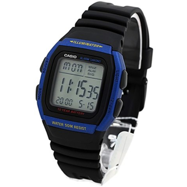 多功能！CASIO卡西欧DIGITAL系列电子男表W-96H-2AVDF