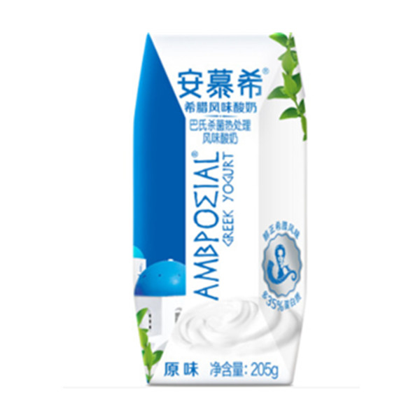近期好价！伊利 安慕希希腊风味常温酸奶原味205g*12盒/礼盒装