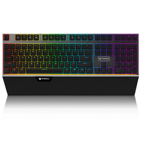 炫酷背光！雷柏V720 RGB全彩背光游戏机械键盘