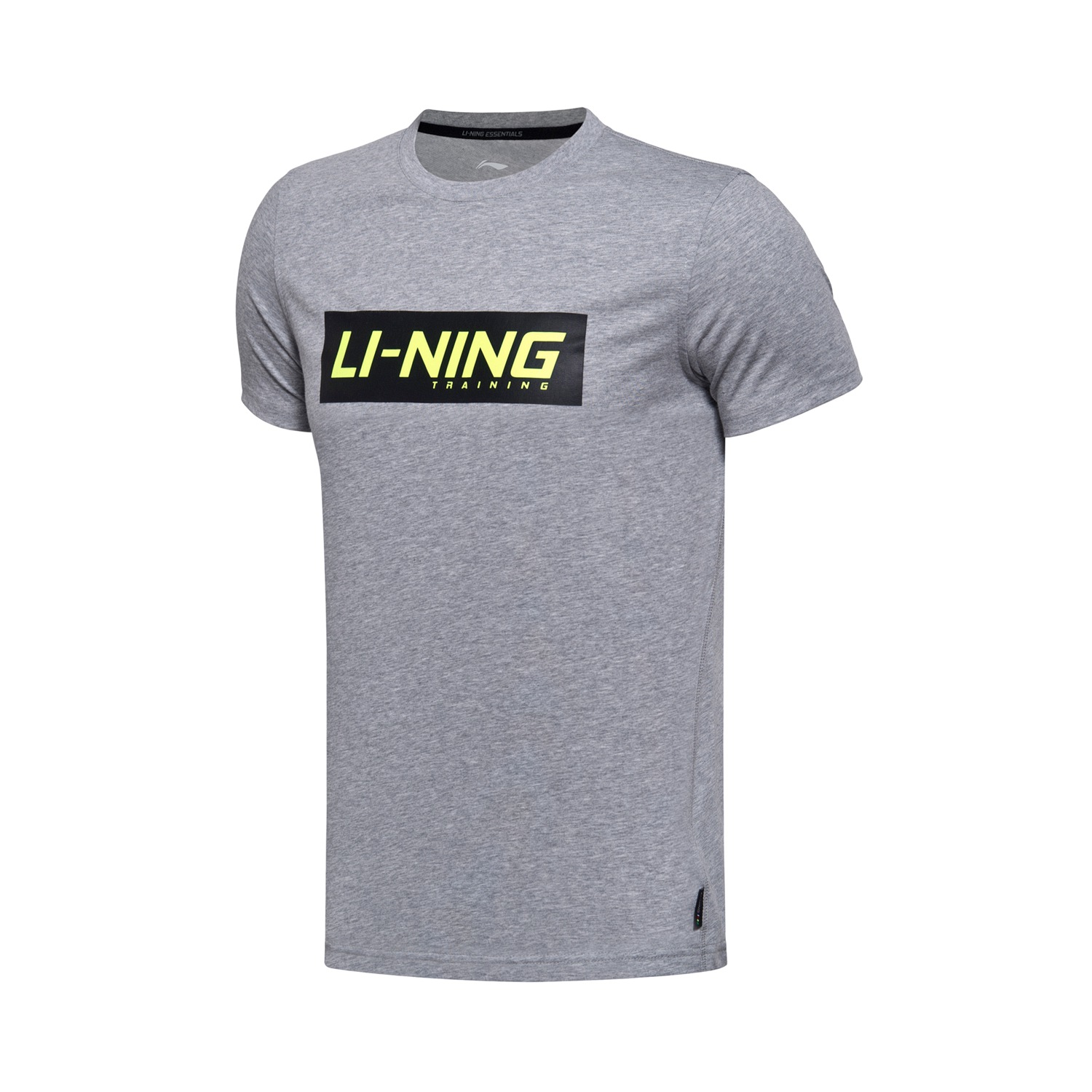 运动休闲！LINING李宁男款针织圆领短袖T恤AHSL025