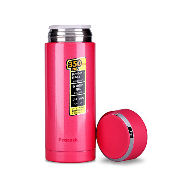 秒杀好价！孔雀peacock 直身杯350ml 不锈钢真空保温杯