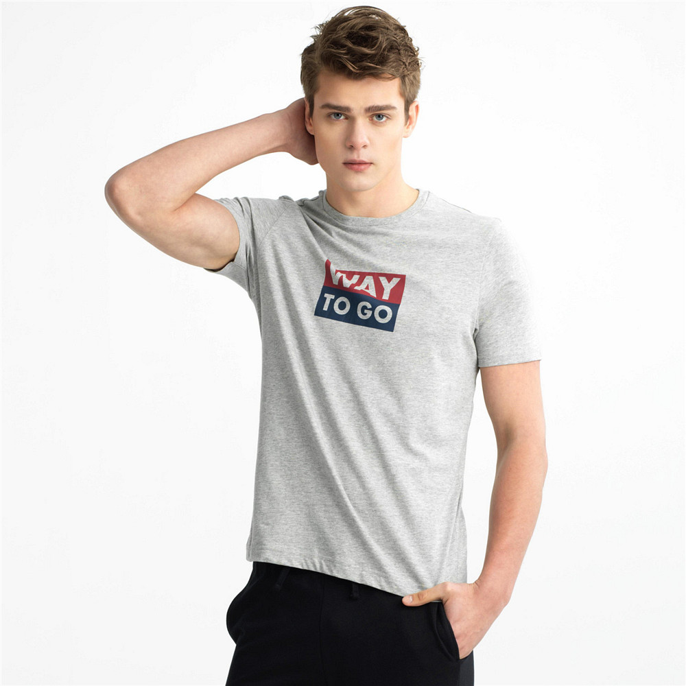 简单舒适！佐丹奴趣味字母印花T恤91097201