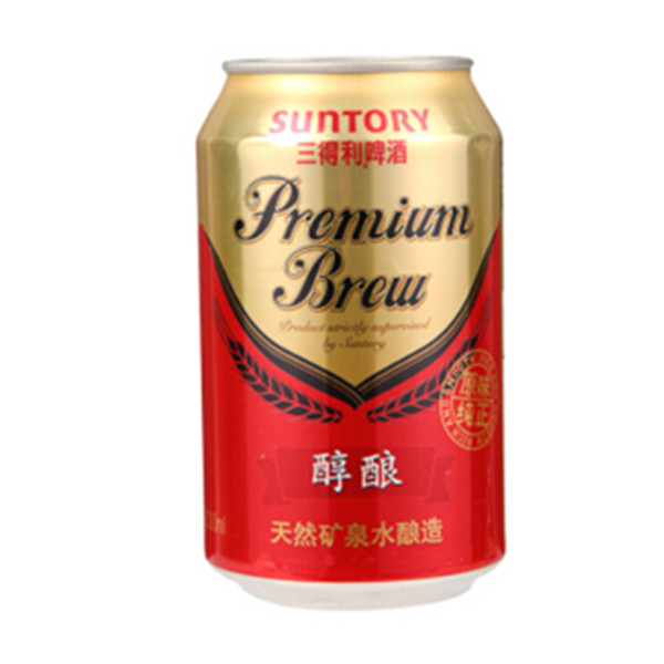 夏季必备！三得利啤酒  醇酿 9.5度 330ml*24听