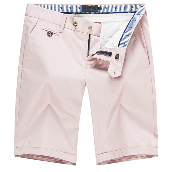 夏季清仓！GXG士时尚修身斯文粉色休闲短裤#42122046