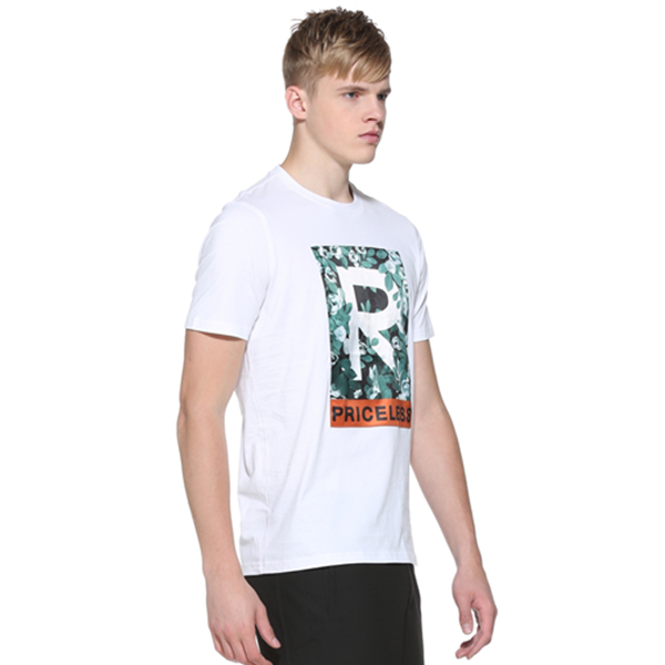 简洁时尚！TRENDIANO棉质字母印花短袖T恤3HC2024840