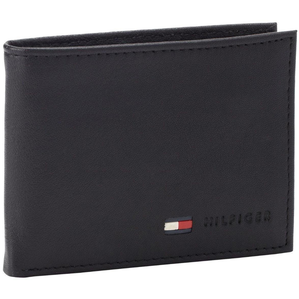 真皮面料！Tommy Hilfiger 两折钱夹 牛皮