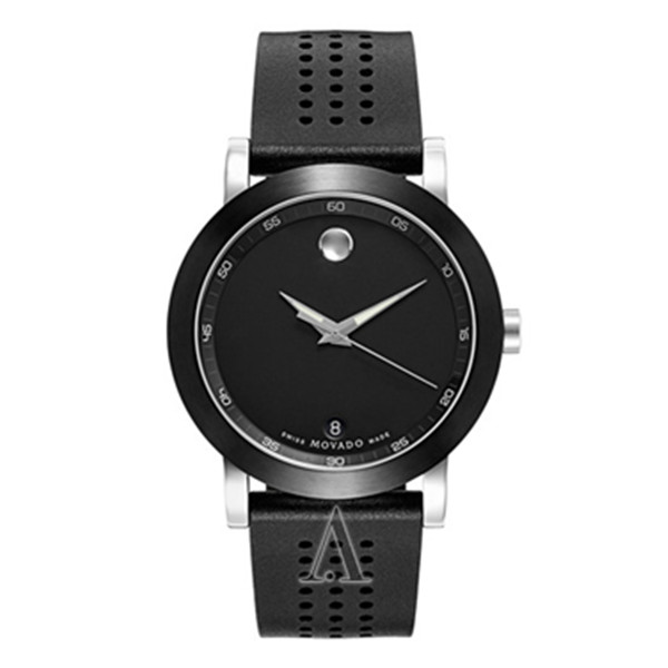 魅力酷黑！MOVADO Museum Sport  0606507 男款时装腕表