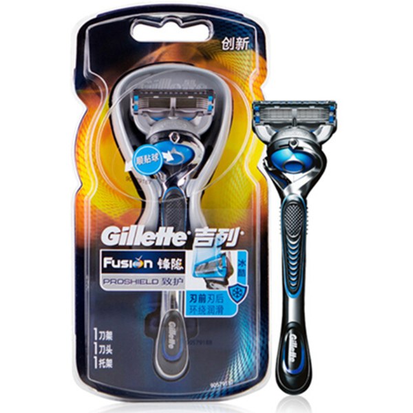 环绕顺滑！吉列手动剃须刀锋隐致护冰酷手动剃须刀架