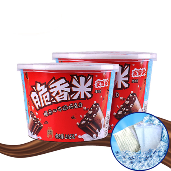 补充能量！德芙巧克力脆香米216g*2桶装