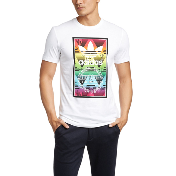 运动潮服！三叶草男士短袖T恤AJ713