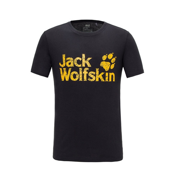 透气速干！Jack Wolfskin 狼爪 春夏男款户外运动圆领短袖T恤