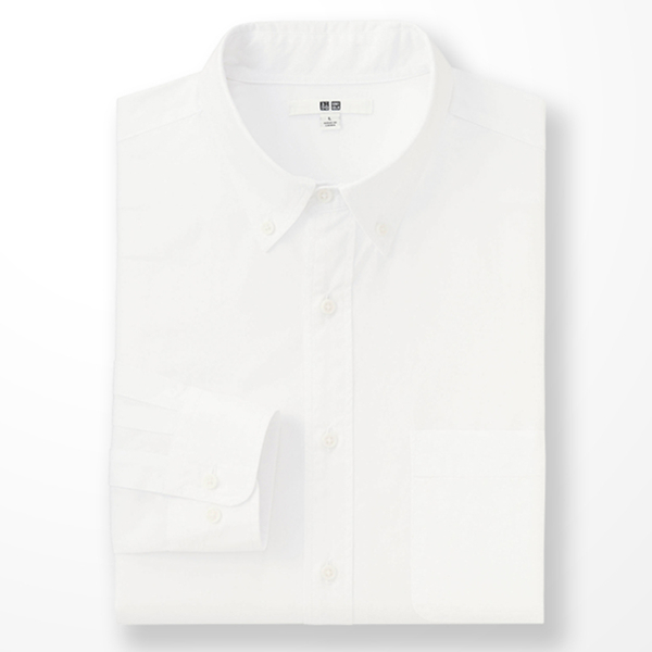 商务休闲！UNIQLO优衣库优质长绒棉衬衫183586