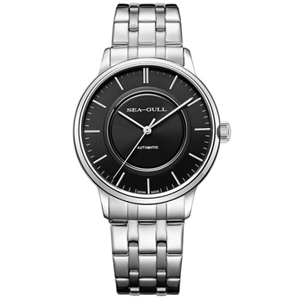 简约复古！SeaGull海鸥大三针自动机械男表6013