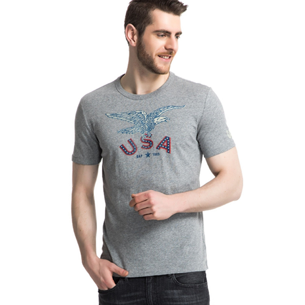 美式时尚！Gap活力风格字母印花纯棉短袖T恤523331