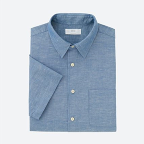 多色可选！优衣库男装 麻棉衬衫(短袖) 183598