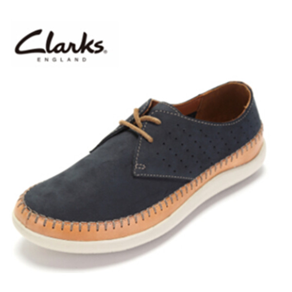 轻便舒适透气！ clarks休闲男鞋 轻便舒适透气系带鞋