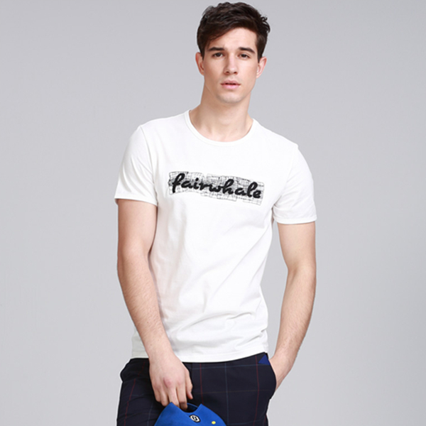 简约百搭！马克华菲男士短袖T恤7162217121