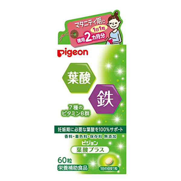 凑单品！Pigeon 贝亲 叶酸孕期维生素 60粒