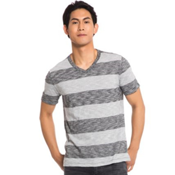 66聚划算大促！Gap舒适纯棉条纹V领T恤717945 W