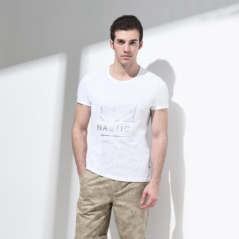 聚划算大促！诺帝卡纯棉圆领短袖T恤NA001083