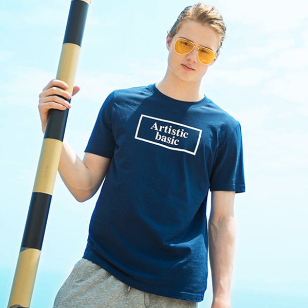 聚划算大促！真维斯修身字母纯棉T恤71-173001