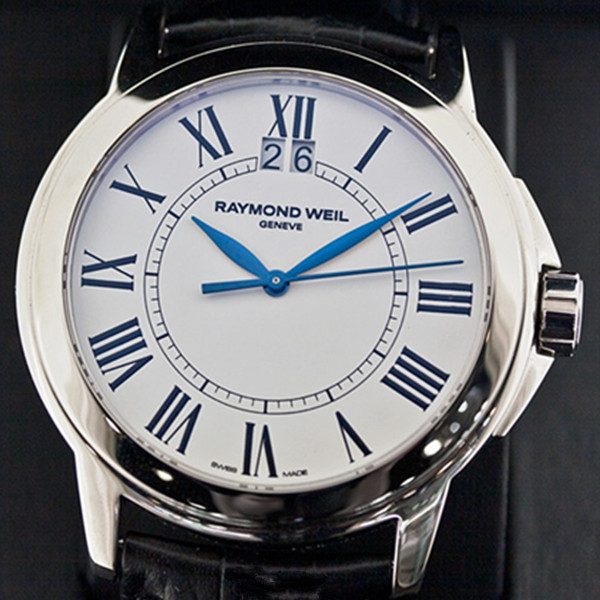 文艺蓝针！Raymond Weil 5576-ST-00300男士时尚腕表