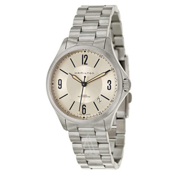 简洁硬朗！HAMILTON 汉米尔顿 H76565125 男士机械腕表