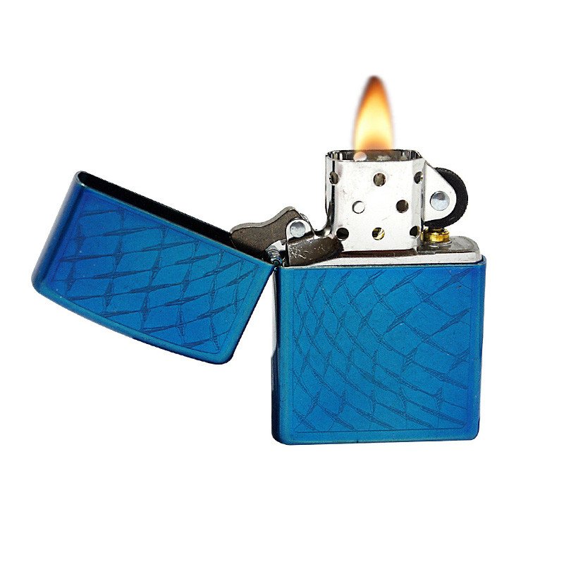经典耐用！Zippo 之宝 打火机 蓝光漆蓝冰精灵 28341