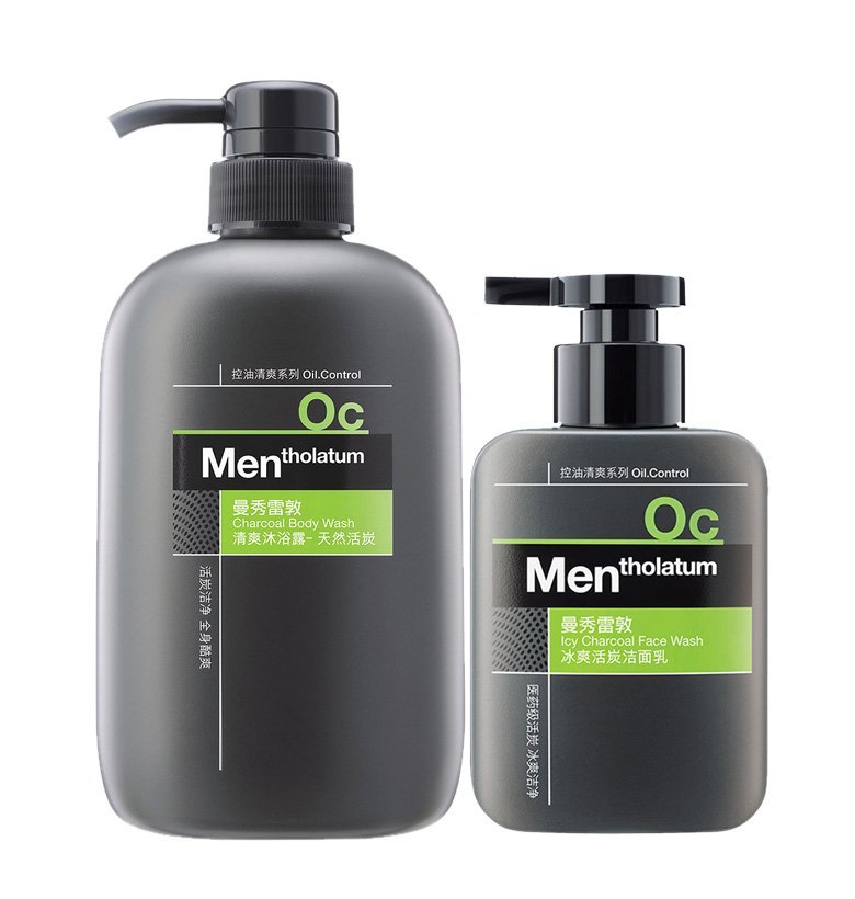 深层清洁！曼秀雷敦 男士清爽沐浴露+活炭洁面乳