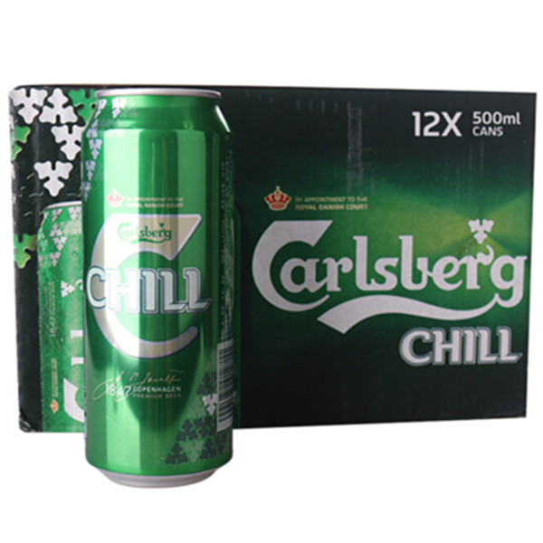 618狂欢！嘉士伯冰纯啤酒礼盒500ml*12听