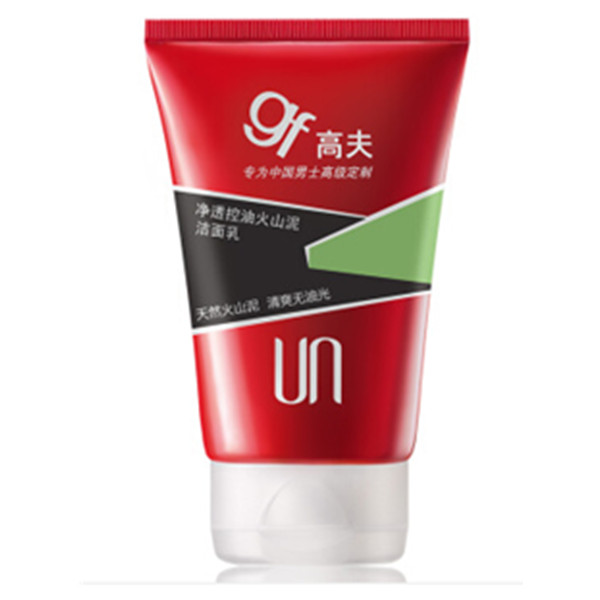 618狂欢！高夫净透控油火山泥洁面乳120g（男士洗面奶控油去油 洁净保湿）
