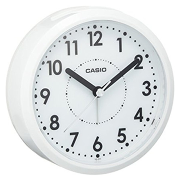 简约黑白！ CASIO 卡西欧 TQ-271-7JF 白色桌面闹钟