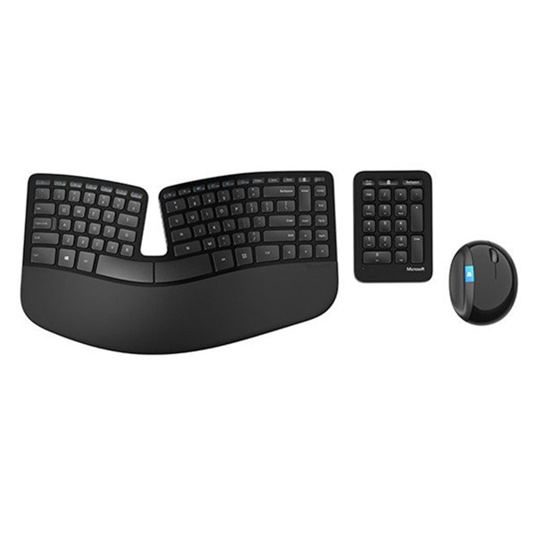 舒适弧体！Microsoft微软Sculpt人体工学无线键鼠套装