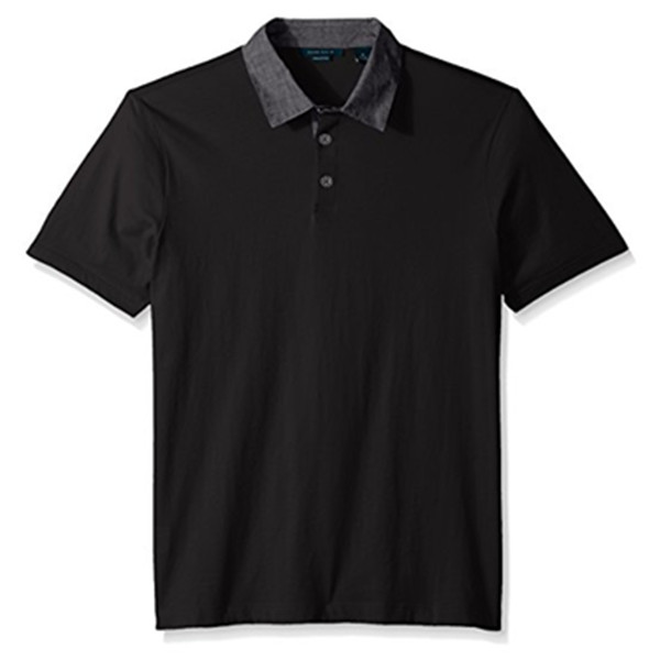 两色码全！Perry Ellis 派瑞•艾磊仕 Chambray 男士polo衫