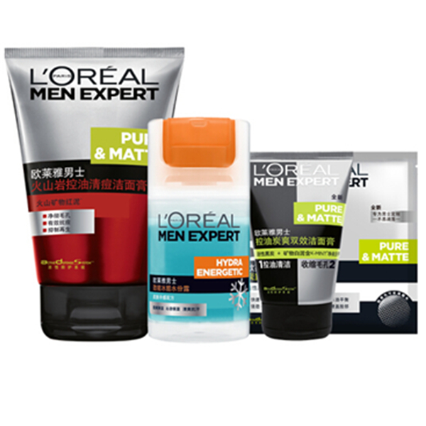 618狂欢！欧莱雅男士冰火酷爽保湿套装