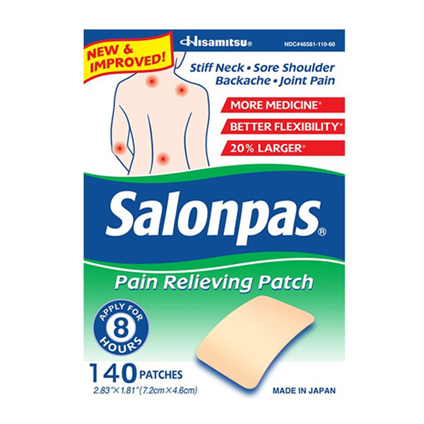 贴走酸痛！Salonpas撒隆巴斯关节颈肩贴140枚/盒