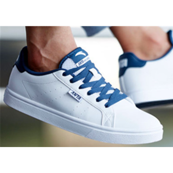 618狂欢！安踏男鞋板鞋 夏季新款透气耐磨小白鞋