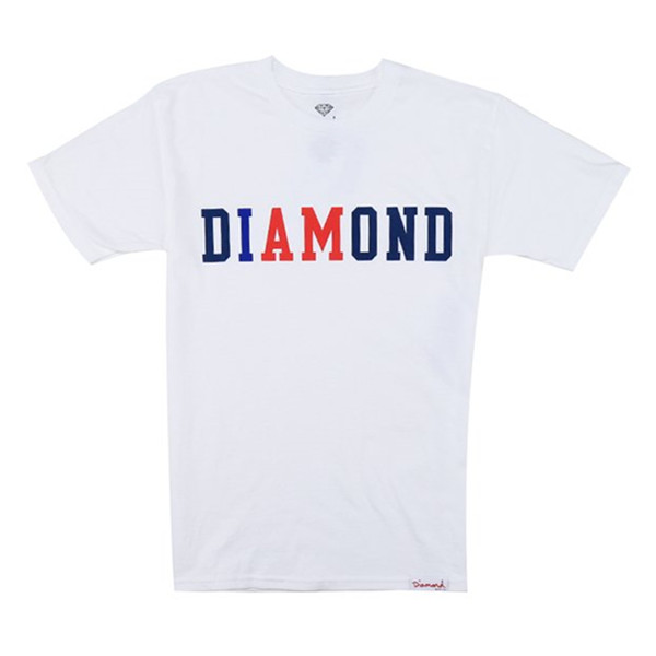 休闲百搭！DIAMOND SUPPLY CO. 男士短袖T恤D15DPA26