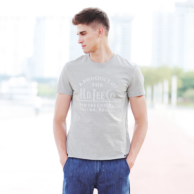 618狂欢！Lee圆领字母印花T恤L269612LQG5M