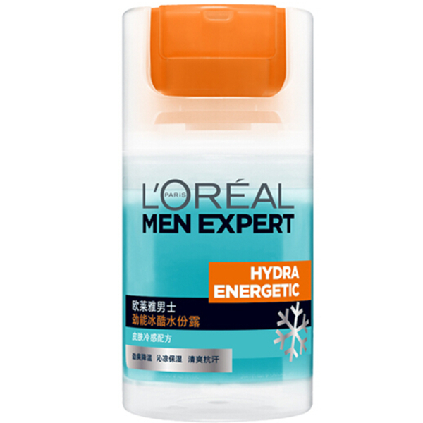 618狂欢！L'OREAL PARIS巴黎欧莱雅男士劲能冰酷水份露50ml