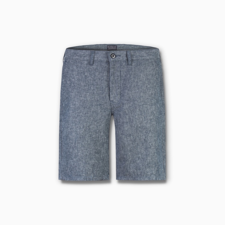 618狂欢！Levi's李维斯男士棉麻靛青色短裤21181-0047