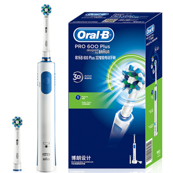 618狂欢！Oral-B欧乐-B 3D智能电动牙刷PRO600*2支